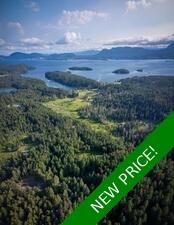 Thetis Island 6.78 acre Vacant Private & Sunny Lot in Meadow Valley for sale: Meadow Valley Estates    (Listed 2022-04-15)